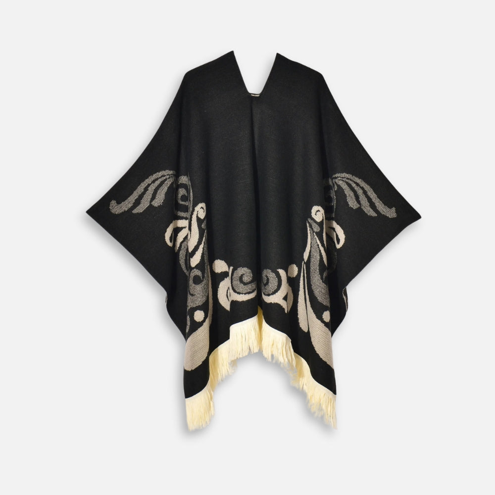 Poncho PÃ©ruvien Motifs Ailes vue 2 - Bracksley