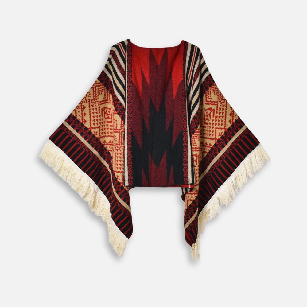 Poncho PÃ©ruvien Traditionnel vue 2 - Bracksley