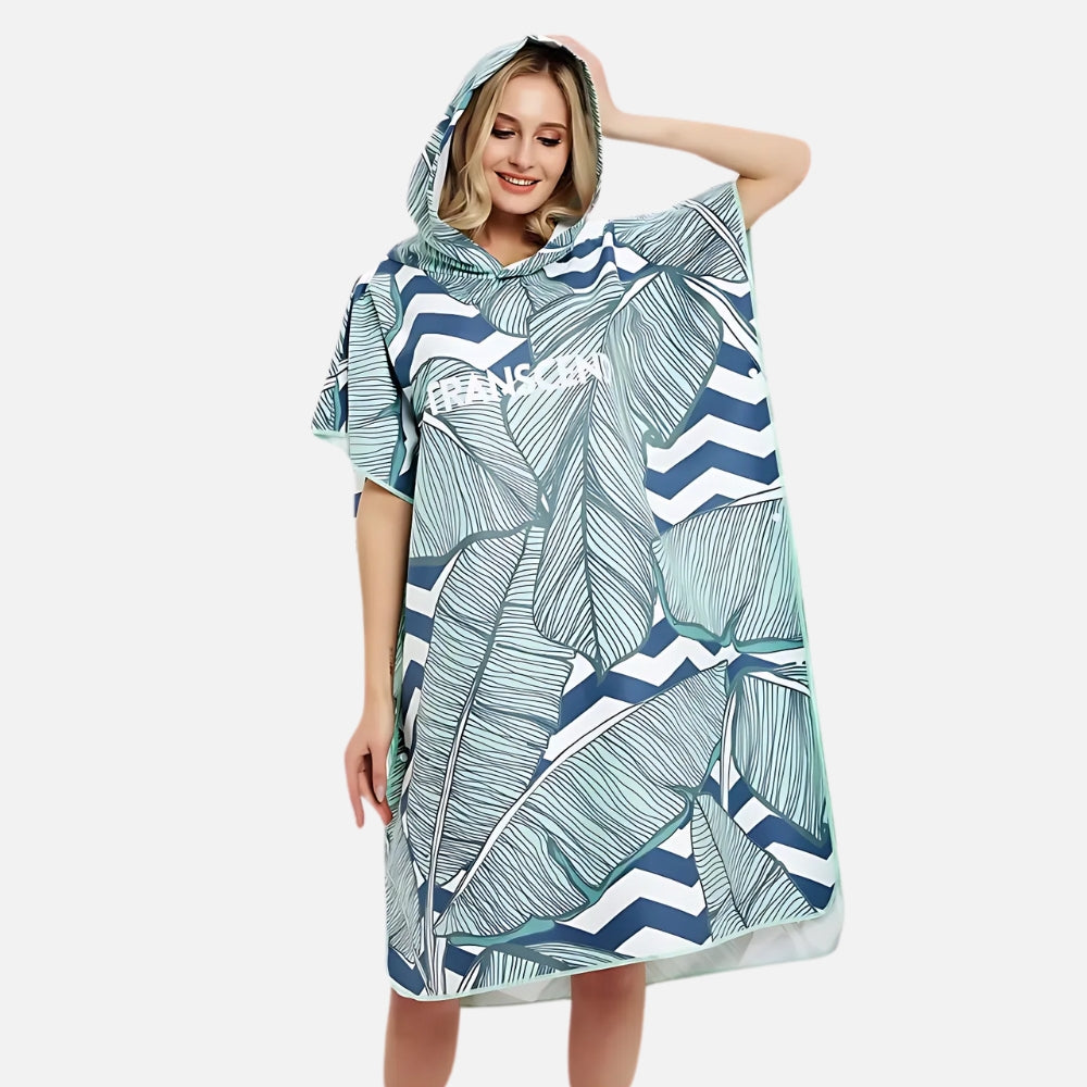 Poncho Surf Avec Feuilles - Bracksley