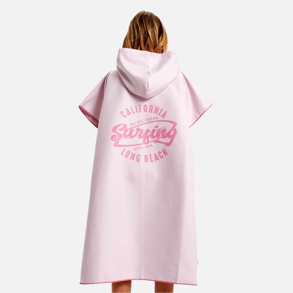 Poncho Surf Femme Rose vue 2 - Bracksley