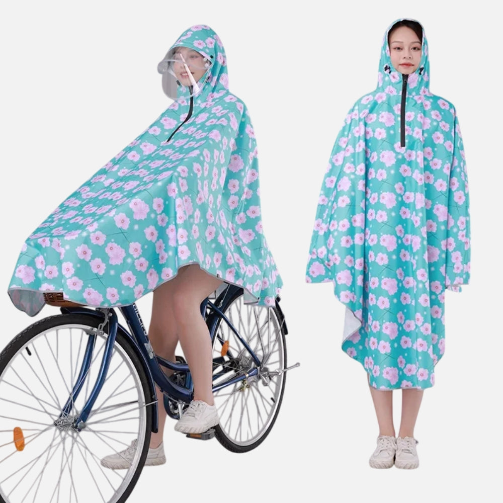 Poncho VÃ©lo Fleurs Rose - Bracksley