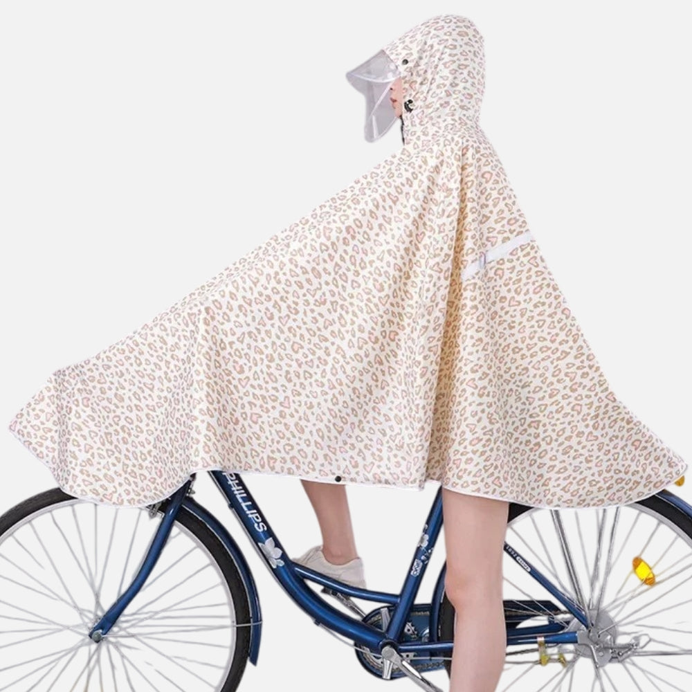 Poncho VÃ©lo Pluie LÃ©opard vue 2 - Bracksley