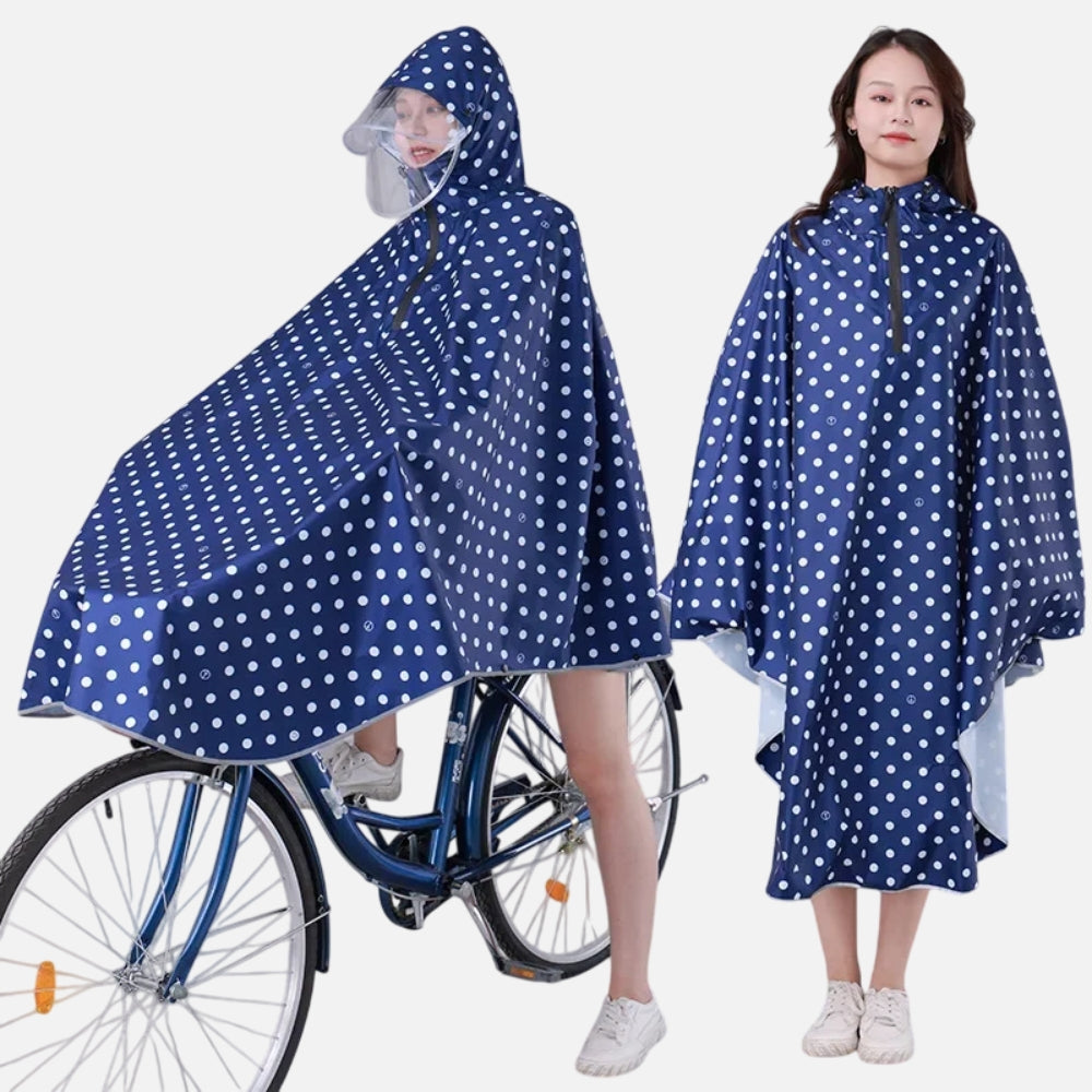 Poncho VÃ©lo Pluie Petit Pois vue 2 - Bracksley