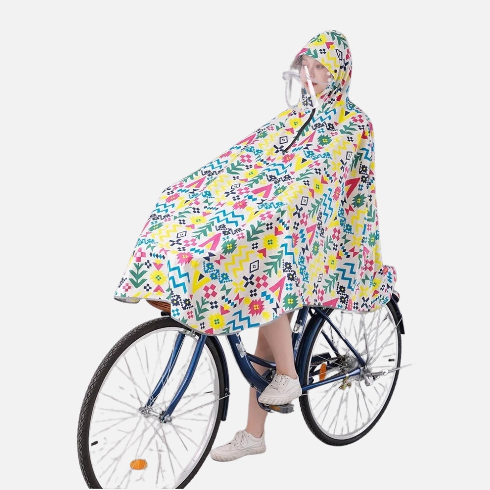 Poncho VÃ©lo Pluie Multiples Motifs - Bracksley