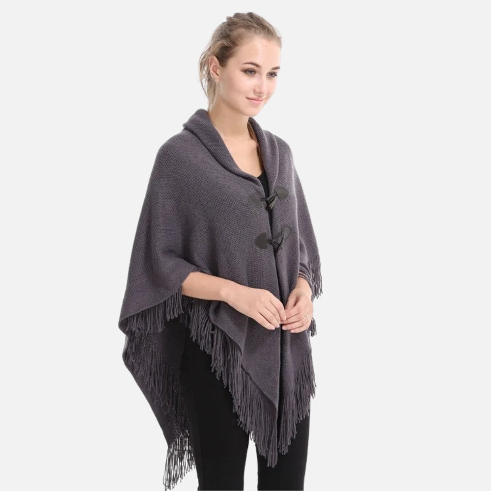 Poncho Ã  Franges vue 2 - Bracksley