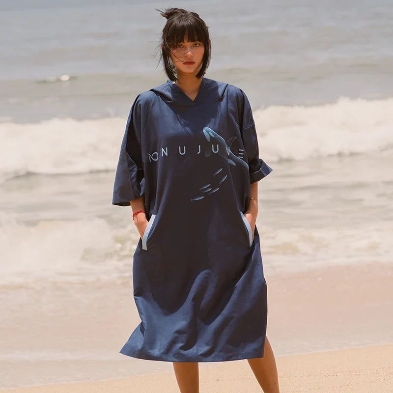 Poncho Surf Manche Longue vue 2 - Bracksley