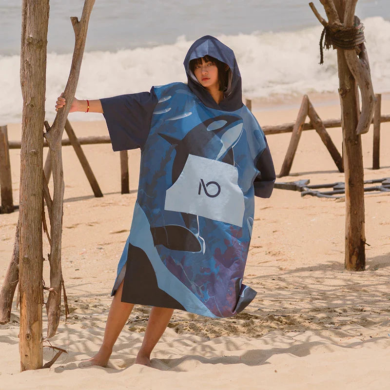 Poncho Surf Orque vue 2 - Bracksley