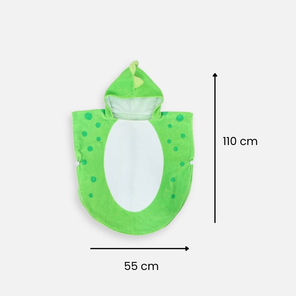 Serviette Poncho Dinosaure vue 2 - Bracksley